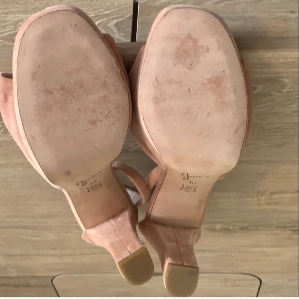 Joie Nabila Velvet Platform Heel Sandal, 40 (U.S. 10), Pink